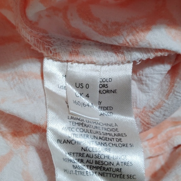 Free People Love So Right Wide Leg Pant in Peach Combo Size 0 - Picture 6 of 7